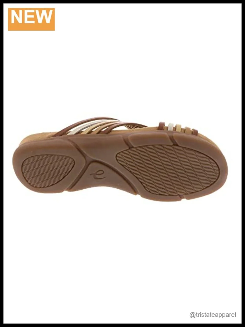 Woven Nappa Leather Slip-On Sandal Flexible Ankle Strap Low Heel